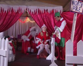 in Santa Costume on Hollyoaks HD 1080i!