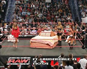 Maria Kanellis, Candice Michelle and Christy Hemme WWE Divas in Lingerie Pillow Fight!