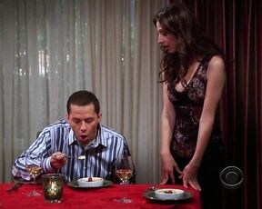 Cleavage on Two And A Half Men s06e07 720p!