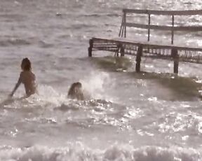 Laerke Winther Andersen and Signe Skov Nude from the danish movie En enkelt til Korsor!
