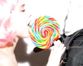 working a lollipop!