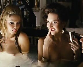 Cyia Batten and Hilary Angelo Nude in hottub from Charlie Wilsons War!