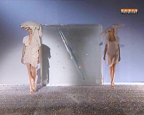 parading around buck Naked on stage!
