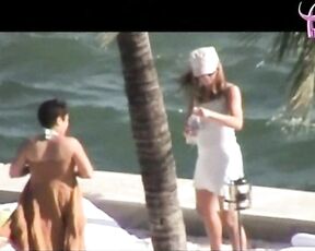 in Bikini with Coin Slot Paparazzi video!