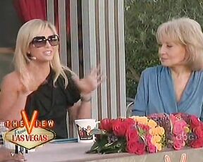 groping herself on The View clip!