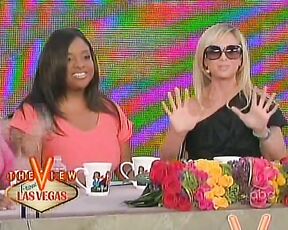 groping herself on The View clip!